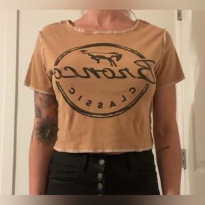VTG Ford Bronco crop top, size L.